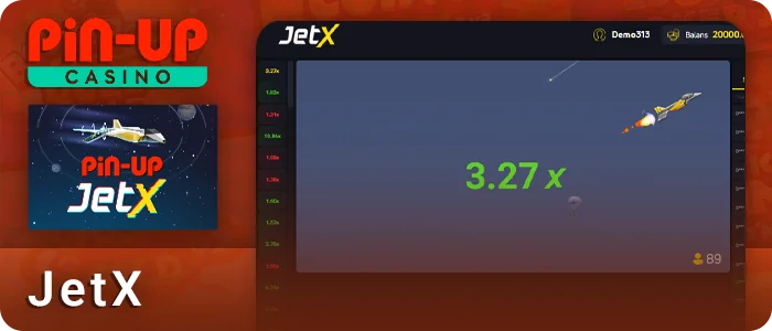 Pin Up kazino veb-saytida JetX Crash Game bilan tanishish